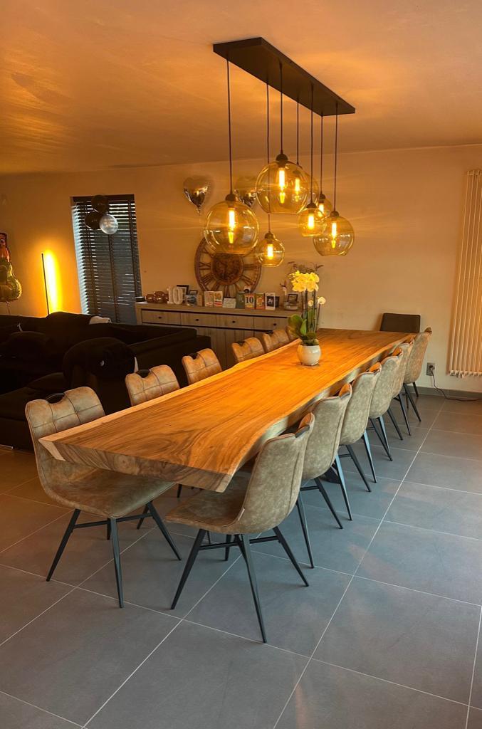 Boomstamtafels, Handgemaakte houten tafel - uniek op maat, Antiek en Kunst, Antiek | Meubels | Tafels, Ophalen of Verzenden