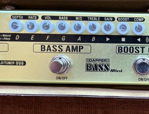 Valeton Bass Dapper mini. Multieffect/preamp, Muziek en Instrumenten, Effecten, Zo goed als nieuw, Chorus, Equalizer, Compressor