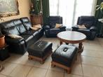 Salon 5 pièces+table basse, Maison & Meubles, Canapés | Salons, Enlèvement, Utilisé, Cuir