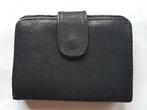 Lederen portemonnee met portemonnee 8 x 10,5 cm, Ophalen of Verzenden, Gebruikt, Zwart, Leder