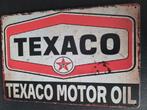 Vintage metalen reclamebord "Texaco" motor oil Nieuw, Verzenden, Nieuw, Reclamebord