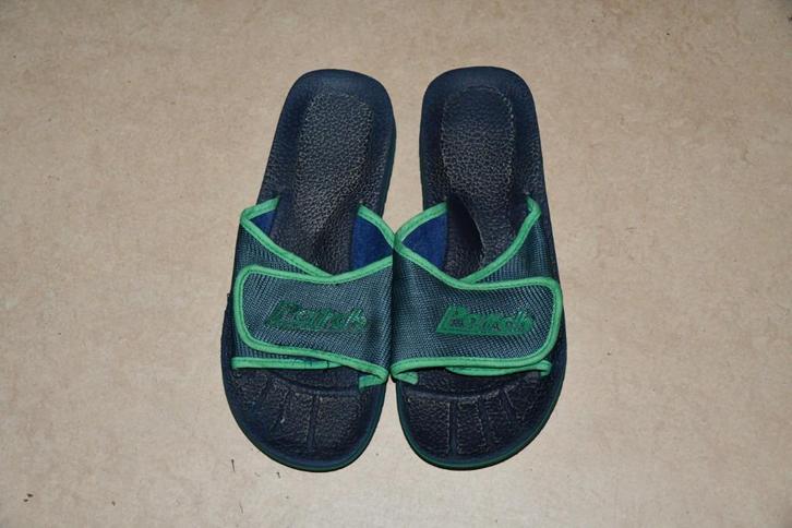 Blauwe badslippers Patch - maat 38, Kleding | Dames, Schoenen, Gedragen, Slippers, Blauw, Ophalen of Verzenden