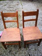 Chaises   4 chaises bois plein solide, Maison & Meubles, Chaises, Comme neuf, Bois, Enlèvement