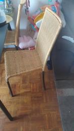 4x rieten stoelen( eetkamerstoelen ), Comme neuf, Enlèvement ou Envoi