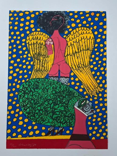 Corneille - Hommage a Federico Fellini - 1976, Antiek en Kunst, Kunst | Litho's en Zeefdrukken, Ophalen of Verzenden