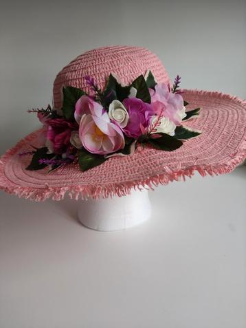 Handgemaakt Nieuwe Dames Roze panama, Kleding | Dames, Hoeden en Petten, Ophalen of Verzenden, Nieuw, Hoed