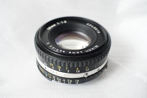 Nikon E 50mm 1.8 pancake voor Nikon „F” digit. /analoog, Audio, Tv en Foto, Fotocamera's Analoog, Gebruikt, Spiegelreflex, Nikon