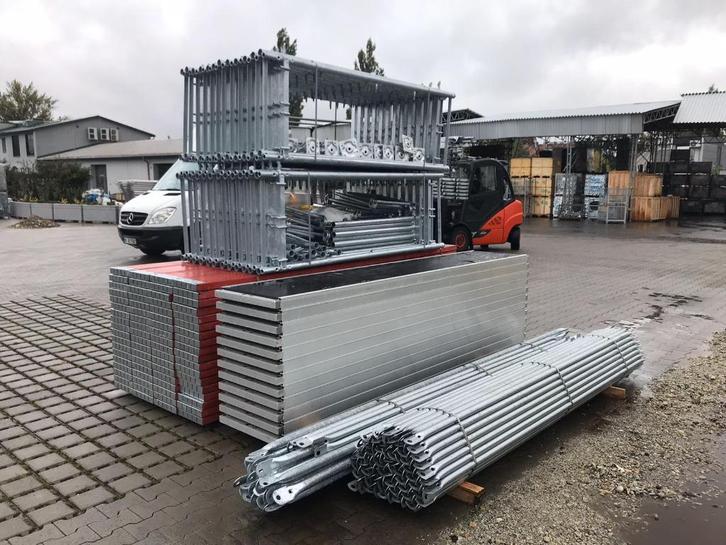 Bouwsteiger | 550 m² | Nieuw & op voorraad, Doe-het-zelf en Bouw, Steigers, Nieuw, Gevelsteiger, 5 meter of hoger, Ophalen