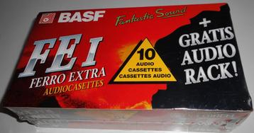 10 cassettes audio BASF Ferro Extra I / Neuves vierges ., CD & DVD, Cassettes audio, Enlèvement ou Envoi, Neuf, dans son emballage