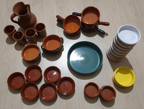 Lot de vaisselle en terre cuite, Huis en Inrichting, Keuken | Servies, Zo goed als nieuw, Ophalen of Verzenden