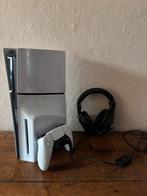 Ps5 slim avec lecteur de disque + casque gaming, Consoles de jeu & Jeux vidéo, Enlèvement, Comme neuf, Playstation 5
