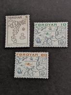 Faeroer / Foroyar 1975 - landkaarten **, Postzegels en Munten, Postzegels | Europa | Scandinavië, Ophalen of Verzenden, Denemarken
