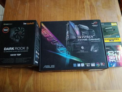 Asus Z270e Wifi + 7700k + be quiet dark rock + 16gb corsair, Computers en Software, Moederborden, Zo goed als nieuw, Intel, DDR4