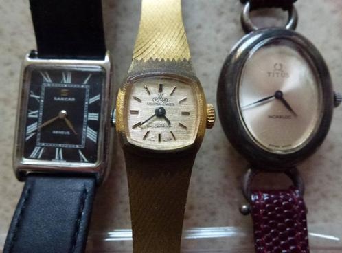 Mechanische polshorloges - Dames - art deco tot jaren '50, Handtassen en Accessoires, Horloges | Antiek, Polshorloge, Overige merken