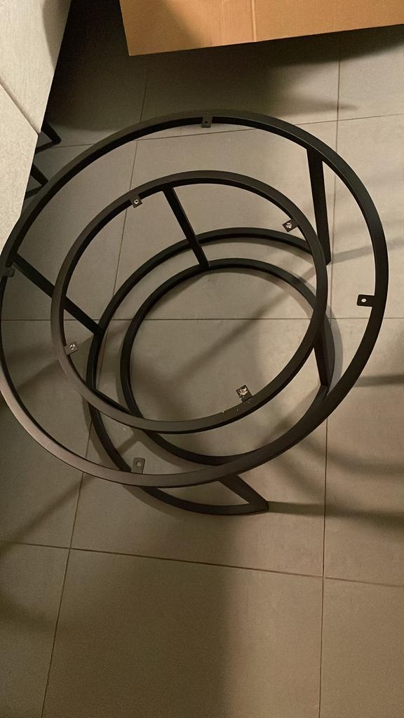 Salon tafel poten, Huis en Inrichting, Tafels | Salontafels, Nieuw, Rond, Metaal, Ophalen