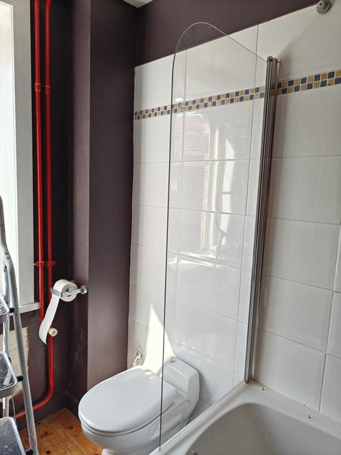 Douchescherm voor bad, Doe-het-zelf en Bouw, Sanitair, Nieuw, Bad, Glas, Ophalen