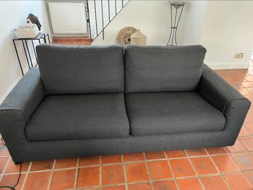 Canapé lit PoltroneSofa gris anthracite 85x204x92, Enlèvement, Utilisé