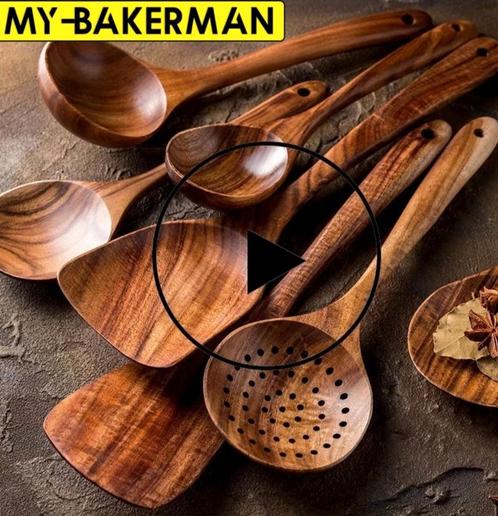 **Houten pannenset van hoge kwaliteit, Tuin en Terras, Buitenkeukens, Nieuw