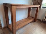 Side Table in massief teak 122×50, Huis en Inrichting, Tafels | Sidetables, Ophalen, 100 tot 150 cm, Teakhout, 25 tot 50 cm