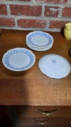 Boch vintage onderbordjes blauwe druppels., Antiek en Kunst, Ophalen of Verzenden