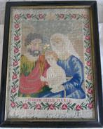 broderie ancienne Saint Joseph Jesus Mary 19e siècle 1885, Enlèvement ou Envoi