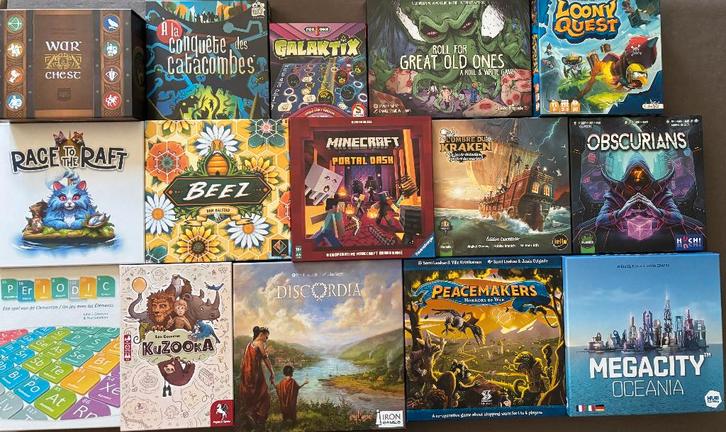 Recente bordspellen en kaartspellen, Hobby en Vrije tijd, Gezelschapsspellen | Bordspellen, Zo goed als nieuw, Een of twee spelers