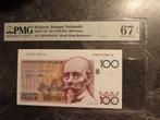 Topkwaliteit 100 francs Beyaert pmg 67, Los biljet, Ophalen of Verzenden