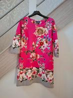 Jurk roze gebloemd  ,mt XL, Kleding | Dames, Ophalen of Verzenden, Gedragen, Roze