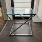 Set van twee bijzettafels, Ophalen, 50 tot 100 cm, Vierkant, Zo goed als nieuw