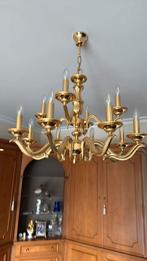 Kroonluchter goudkleurig - 12 lampjes, Enlèvement, Comme neuf