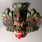 Sri Lanka houten masker pauw, Antiek en Kunst, Ophalen