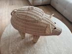 Vuilbak roze varken riet kinderkamer, Huis en Inrichting, Woonaccessoires | Dienbladen, Ophalen, Gebruikt