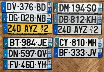 nummerplaat nummerplaten MARTINIQUE plaque immatriculation beschikbaar voor biedingen