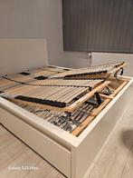 Urgent Lit MALM Ikea 2 personnes blanc avec matelas 160×200, Maison & Meubles, Comme neuf, Enlèvement, Sommier, 200 cm