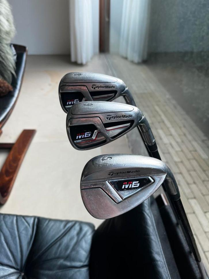 TaylorMade M6 ijzers - 8, 9 en S, Sport en Fitness, Golf, Zo goed als nieuw, Set, Ophalen