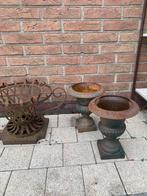Gietijzeren stukken, Tuin en Terras, Tuinvazen, Ophalen, Gebruikt