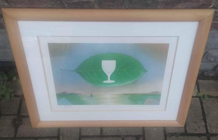 Lithographie signe jose goffin, Antiek en Kunst, Kunst | Litho's en Zeefdrukken, Ophalen of Verzenden