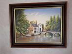 Schilderij op doek van Brugge., Antiek en Kunst, Ophalen