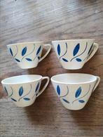 Boch blauw wit fifties kopjes tassen 4 stuks, Ophalen of Verzenden