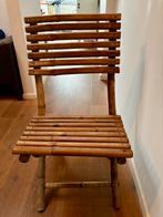 4 terrasstoelen, bamboe, 2 nog in de verpakking, Ophalen, Nieuw