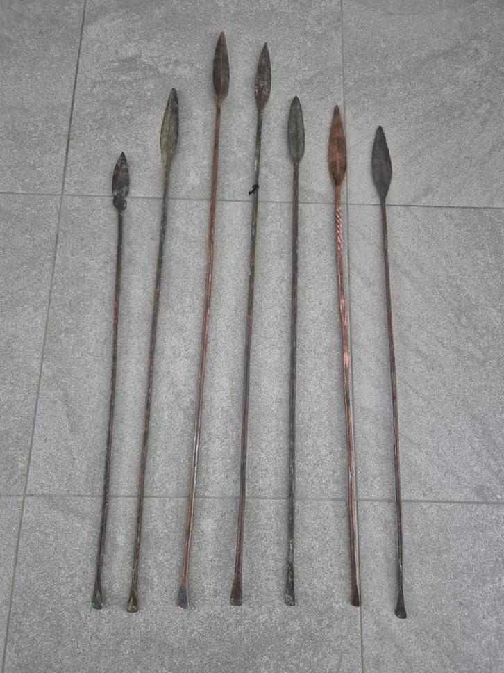 Lots de lance africaine, Antiek en Kunst, Curiosa en Brocante, Ophalen of Verzenden