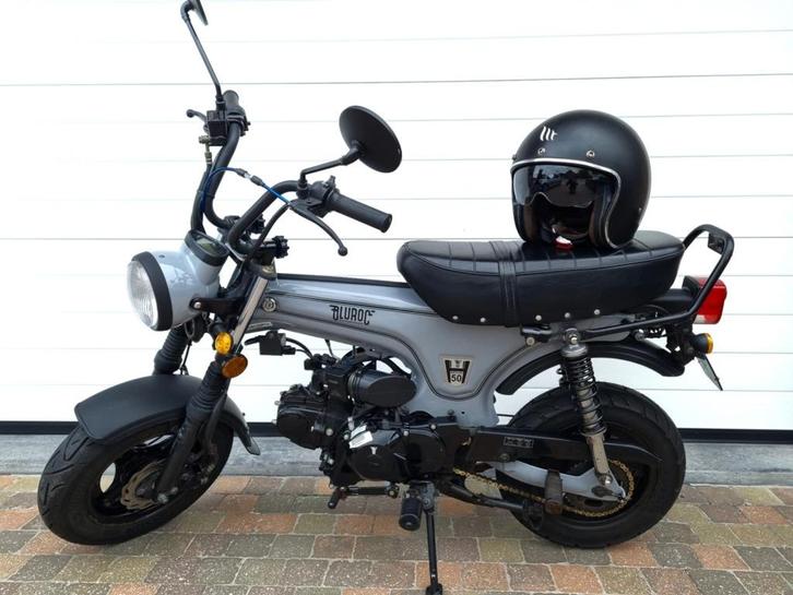 Dax Bluroc Heritage 50+Helm (Klasse A)., Fietsen en Brommers, Brommers | Tomos, Gebruikt, Klasse A (25 km/u), Ophalen