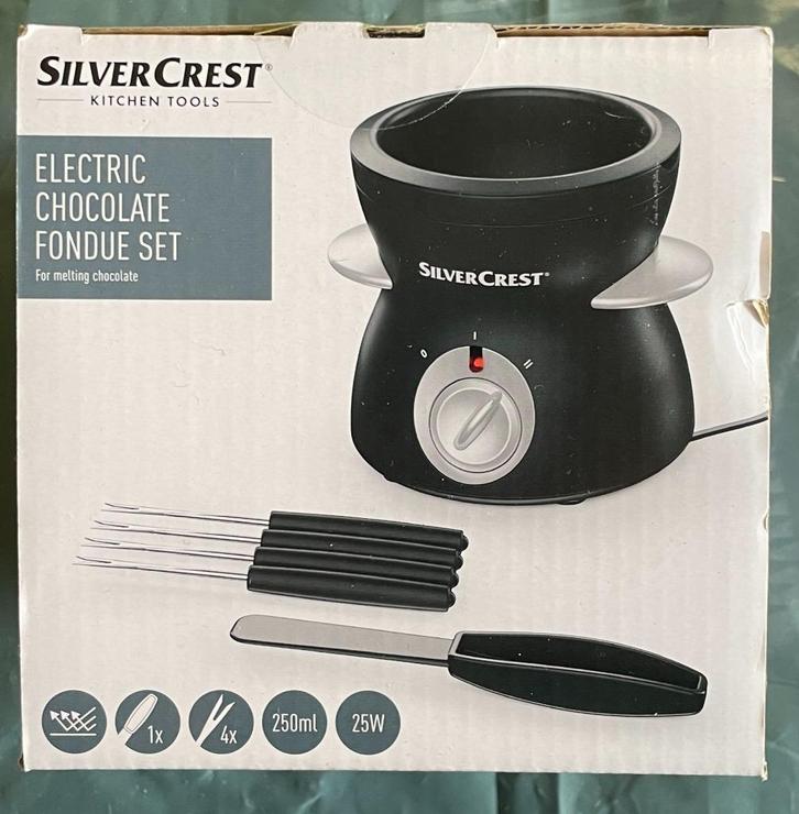 Appareil à fondue au chocolat électrique SilverCrest – NEUF, Electroménager, Fondue, Neuf, Service à fondue, Électrique, Enlèvement