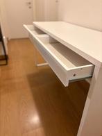 Bureau wit MICKE - 142x50cm, Enlèvement, Comme neuf, Bureau