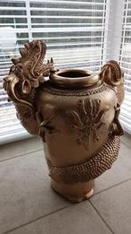 Vase dragon Tokoname - vers 1890, Antiquités & Art, Enlèvement