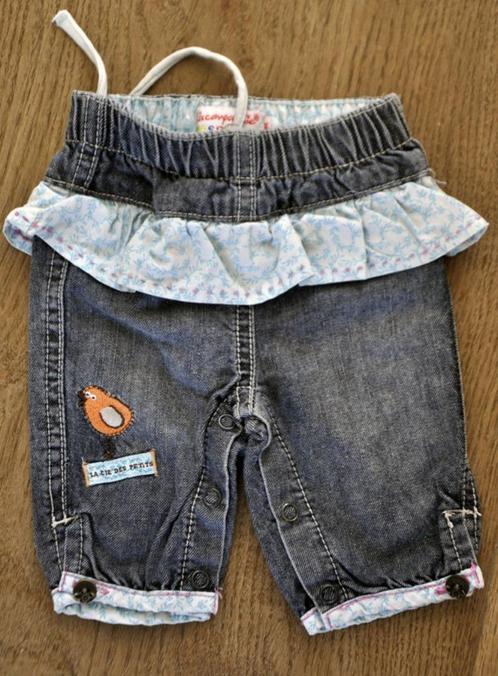 LA COMPAGNIE DES PETITS - Joli pantalon jeans + oiseau T.1 m, Enfants & Bébés, Vêtements de bébé | Taille 56, Utilisé, Fille, Pantalon