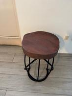 Industrieel bijzettafel/kruk, Ophalen, Zo goed als nieuw