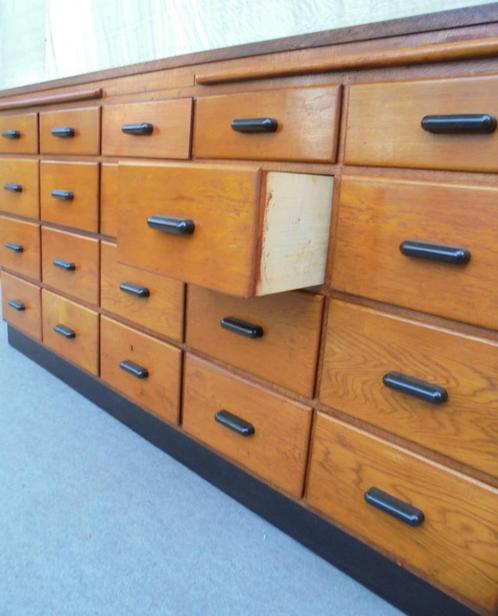 Prachtige ladekast winkelkast apothekerskast toonbank, Huis en Inrichting, Kasten | Ladekasten, Gebruikt, Minder dan 100 cm, 150 tot 200 cm