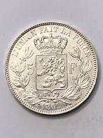 Munt zilver België 5 FR Leopold II  1869 kwaliteit !!!, Argent, Enlèvement ou Envoi, Monnaie en vrac, Argent