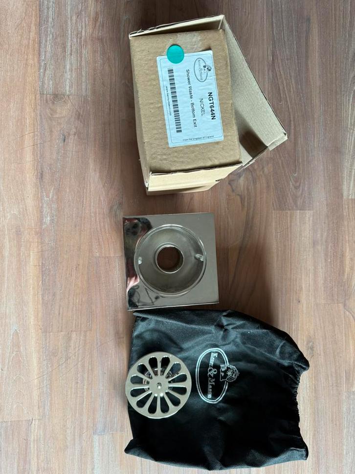 Douche-afvoer nikkel Kenny & Mason, Doe-het-zelf en Bouw, Sanitair, Nieuw, Douche, Ophalen